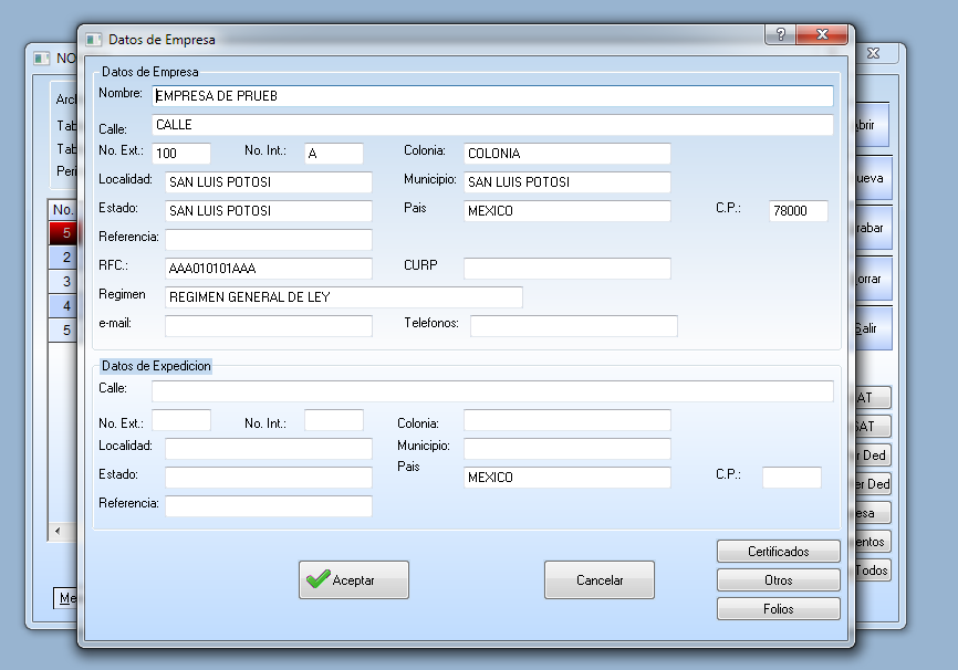 NOMINA CAPTURA DE PANTALLA